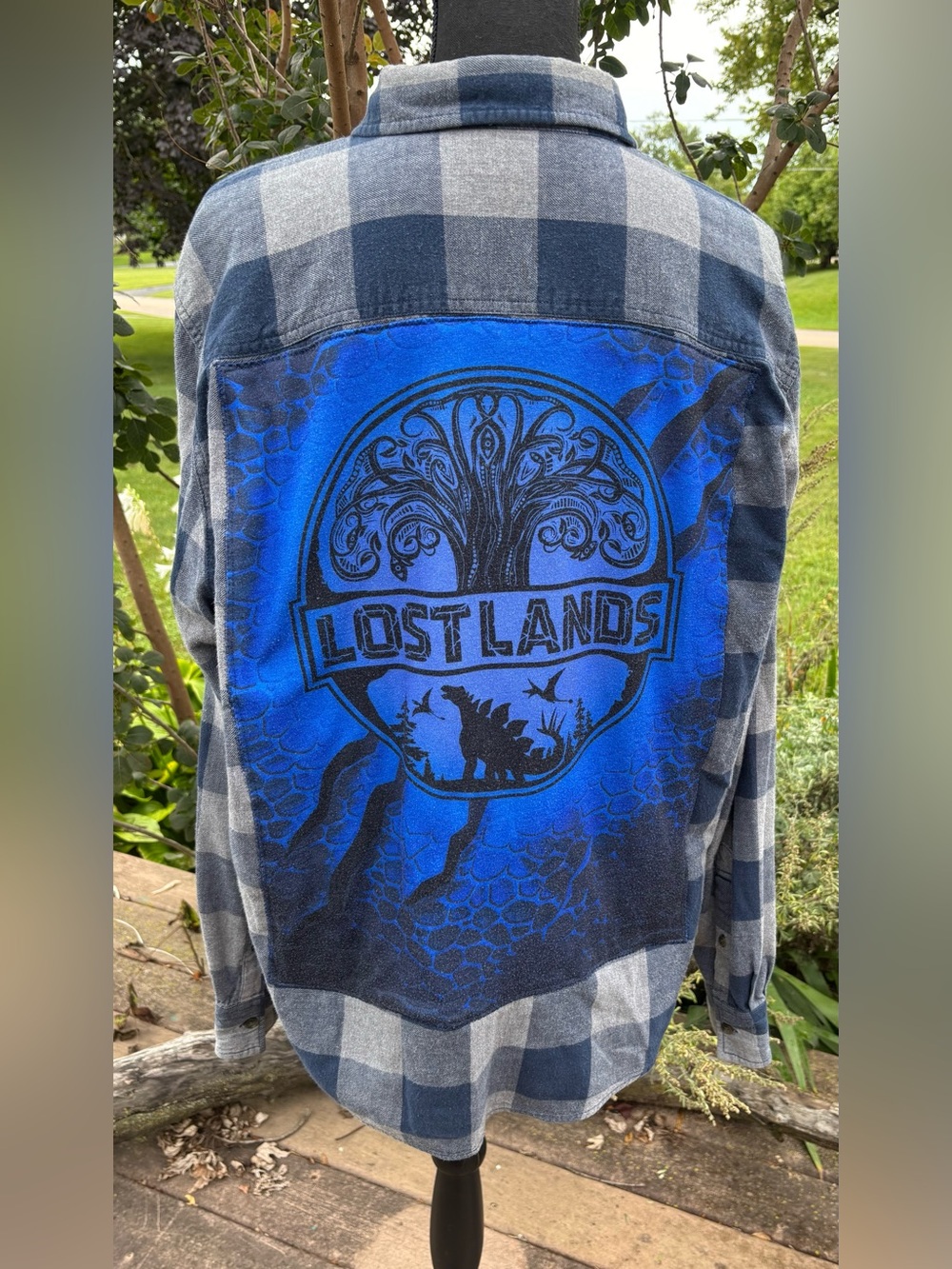 XL Lost Lands upcycled flannel